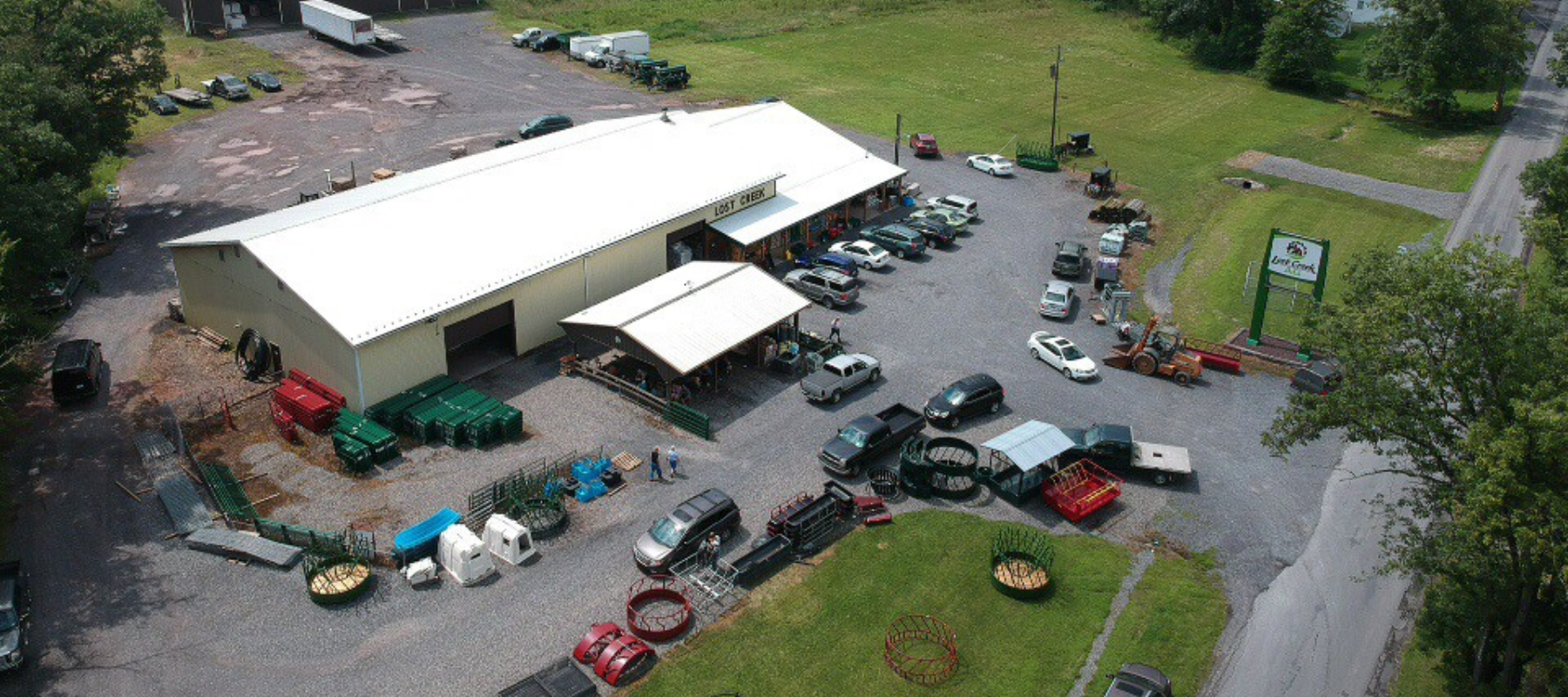 Arial view of Lost Creek store