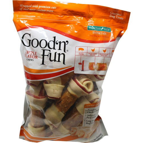 Healthy Hide Good N Fun Triple Flavor Bone