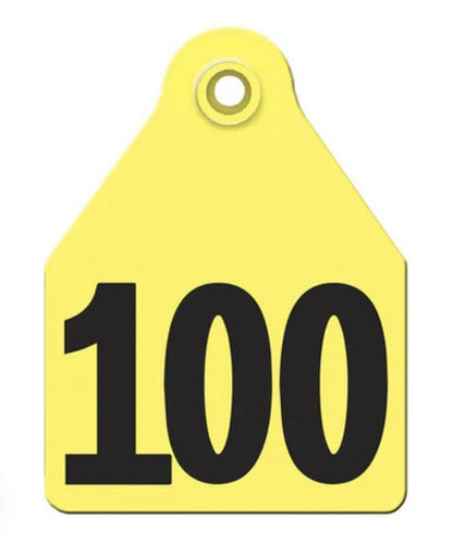 Agritags Agrilabs Calf Id Ear Tags Yellow Large Numbered
