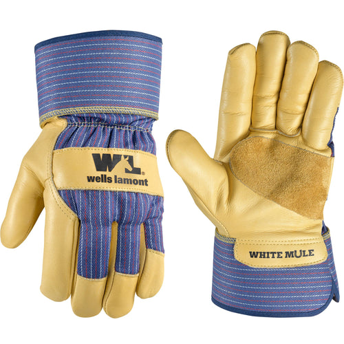 Wells Lamont Men’s Grain Leather Insulated Open Cuff