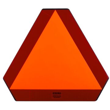 Safety Vehicle Emblem 16 In. x 14 In. Slow Moving Vehicle Emblem, Plastic