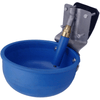 SMB Round Blue Poly Bowl w/304SS Bracket & Super Flow valve w/back plate
